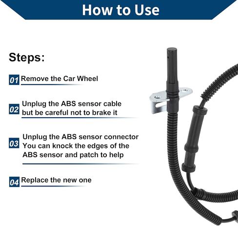 No.84362327 ABS Wheel Speed Sensor for GMC Savana 3500 4500 2018 Rear Left ABS Sensor Anti-lock Braking System Sensor 1 Pcs in Saudi Arabia