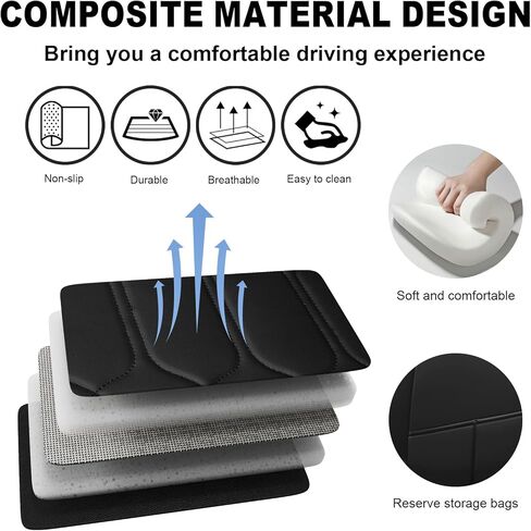 Car Seat Covers Full Set for Hyundai Elantra 2000-2024,Durable Waterproof Luxury Universal,Easy to Install Napa Leather Cover Set for Cars,Full Seats,Black Blue in Saudi Arabia