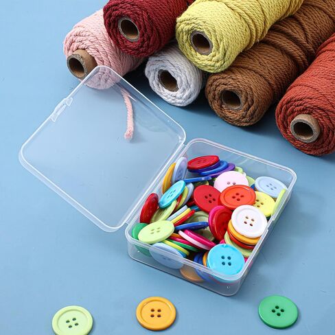 2 PCS Clear Plastic Bead Storage Containers with Lids Small Storage Containers Plastic Box Case for Small Items, Jewelry, Crafts, 4.53 X 3.35 X 1.10 Inches in Saudi Arabia