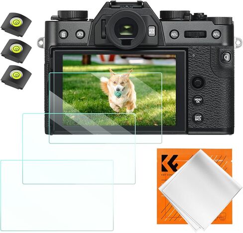 K&F Concept [3pcs Screen Protector for Fujifilm X-T5 Fuji XT5 Camera & Hot Shoe Cover, Ultra Clear Tempered Glass Screen Protector, Anti Scratch Bubble Free Ultra Resistant in Saudi Arabia