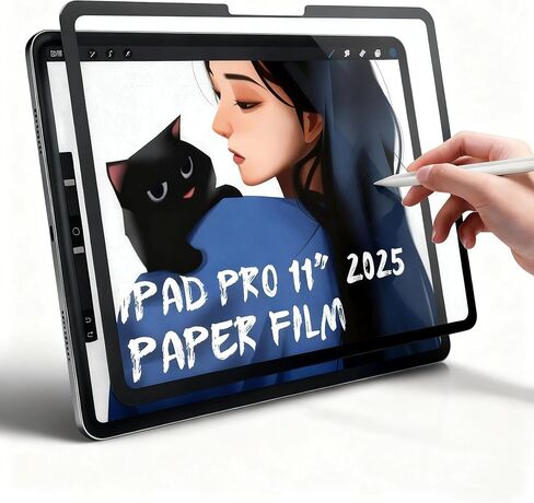 واقي شاشة مغناطيسي قابل للإزالة وإعادة الاستخدام، لجهاز ipad Air5/4 10.9/ ipad pro11 بوصة (موديل 2018-2022) مثل الورق، يستخدم للرسم وتدوين الملاحظات وتحسين دقة الكتابة. in Saudi Arabia