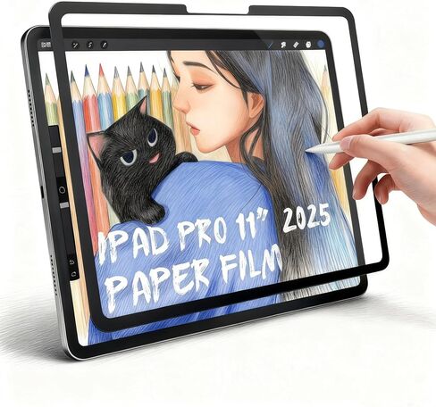واقي شاشة مغناطيسي قابل للإزالة وإعادة الاستخدام، لجهاز ipad Air5/4 10.9/ ipad pro11 بوصة (موديل 2018-2022) مثل الورق، يستخدم للرسم وتدوين الملاحظات وتحسين دقة الكتابة. in Saudi Arabia