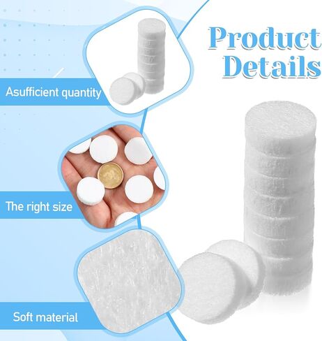 100 PCS Air Filter Scent Pads, 0.67in/17mm Essential Car Air Freshener Refill Felt Pads Unscented White Custom Car Airs Vent Clip Replacement Scent Pad Perfumes Refill Tablets for Cars Diffuser in Saudi Arabia