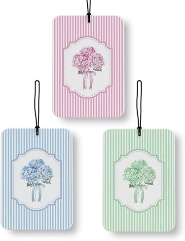 Blue Coastal Beach Car Air Freshener 4 Pcs, Retro Ocean Surfboard Wave Coconut tree Beachy Air Freshener Hanging Decor for Cars Closet Drawer Books Accessories Gifts in Saudi Arabia