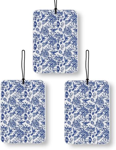 Blue Coastal Beach Car Air Freshener 4 Pcs, Retro Ocean Surfboard Wave Coconut tree Beachy Air Freshener Hanging Decor for Cars Closet Drawer Books Accessories Gifts in Saudi Arabia