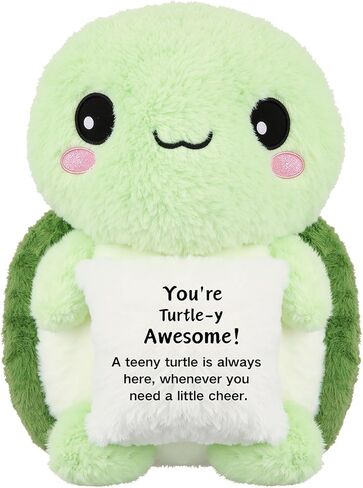 11.8 Inch Turtle Plush Turtle Stuffed Animal Christmas Funny Positive Cute Stuff Active Support Gifts Motivational Gifts for Women Men Coworker Teacher Birthday Holding Pillow Positive Decor in Saudi Arabia