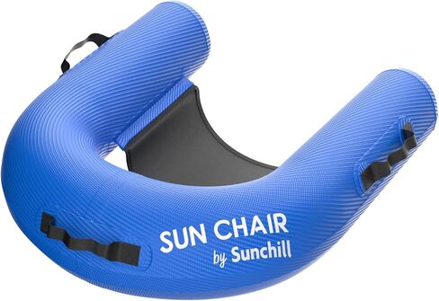 كرسي Sunchill SunChair العائم القابل للنفخ - أزرق ملكي - مقعد كرسي بأرجوحة مائية (استخدم مضخة على شكل لوح التجديف، غير متضمنة) in Kuwait