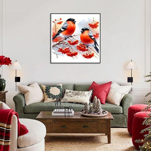 AMORARS Bird Diamond Art Kits for Adults, 5D Diamond Painting Kits for Beginners - DIY Full Diamond Dot Gem Art Paintings, Suitable Gifts, and Home Decoration Crafts, 12x12Inch in Saudi Arabia