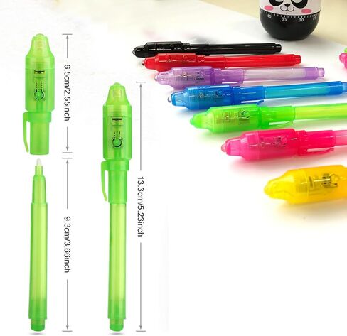 SCStyle 80Pcs Invisible Ink Pen with UV Light Magic Marker for Secret Messages, Writing Information for Birthdays, Easter, Halloween, Christmas Gifts for Students in Saudi Arabia