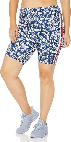 Tommy Hilfiger Women's High Rise Animal Mix Print Power Mesh Panels Bike Short in Saudi Arabia