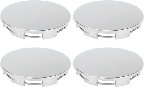 4 Pcs 68mm 2.68" OD - Universal Car Wheel Hub Center Caps - Auto Hub Covers Rustproof - Durable Plastic Chrome Silver Tone in Saudi Arabia
