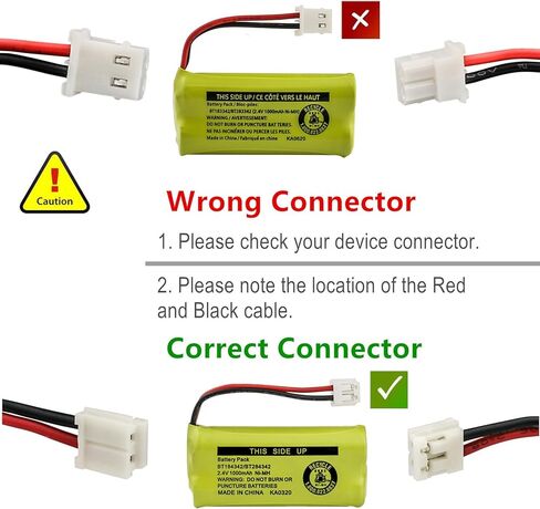 بطارية بديلة للتغليف السائب مكونة من 6 قطع لـ AT&T BT8001 / BT8000 / BT8300 / BT184342 / BT284342 / AT3211-2/89-1335-00/89-1344-01/89-1330-00-00/89-1330-01-00 / بات-6010/CPH-515D in Saudi Arabia