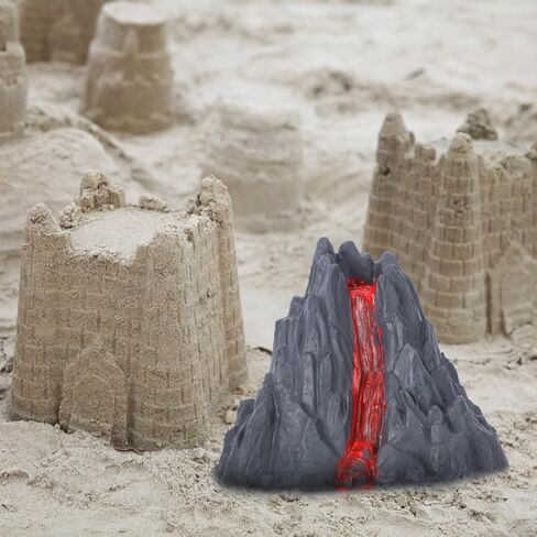 Volcano Toy, 10pcs Volcano Science Kit Eruption Model for Kids 4-6 Playtime, Simulation Dinosaur World Toys Figurine Ornament for Fairy Gardens, Aquarium Landscapes, Preschool Educational Tool 3.14 In in Saudi Arabia