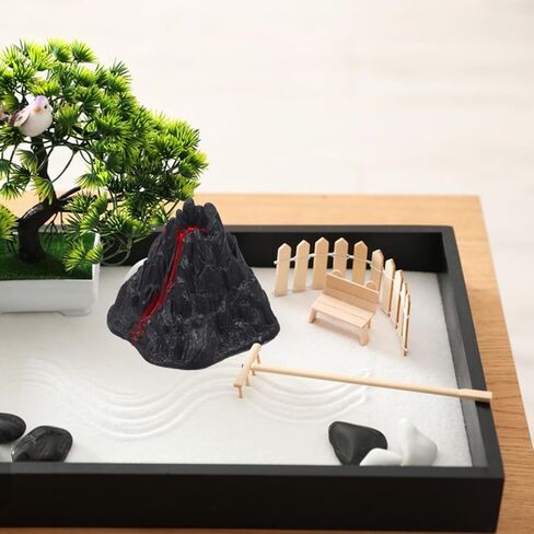 Volcano Toy, 10pcs Volcano Science Kit Eruption Model for Kids 4-6 Playtime, Simulation Dinosaur World Toys Figurine Ornament for Fairy Gardens, Aquarium Landscapes, Preschool Educational Tool 3.14 In in Saudi Arabia