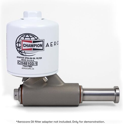 Champion CH48103-1 Aviation Oil Filter – FAA8130-3 Full Traceability Aerocore, Spin-On, High‑Efficiency Pleat, Easy Install Silicone Gasket, FAA‑Approved, OEM Fit for Lycoming & Continental, AIRPLANE in Saudi Arabia