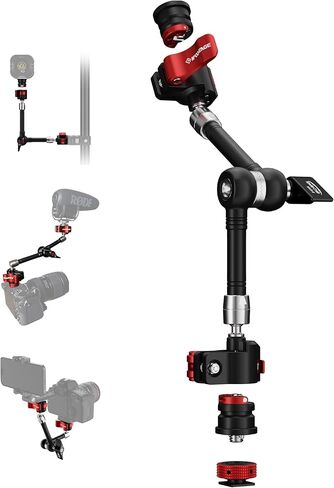 IFOOTAGE Spider Crab Super Clamp,Monitor Clamp with 1/4'' & 3/8'' Screw,Suitable for Support Magic Arm SA-32/LT2-3.5/LT4-5.5/MA3-4/MA5-6,Easy to Turn,Locking Control Nut,Rubber Mat in Kuwait