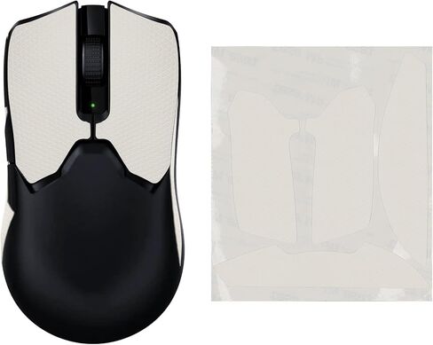 شريط قبضة ماوس kwmobile متوافق مع شريط قبضة Razer Viper V2 Pro - جلد صناعي غير قابل للانزلاق - أسود in Kuwait