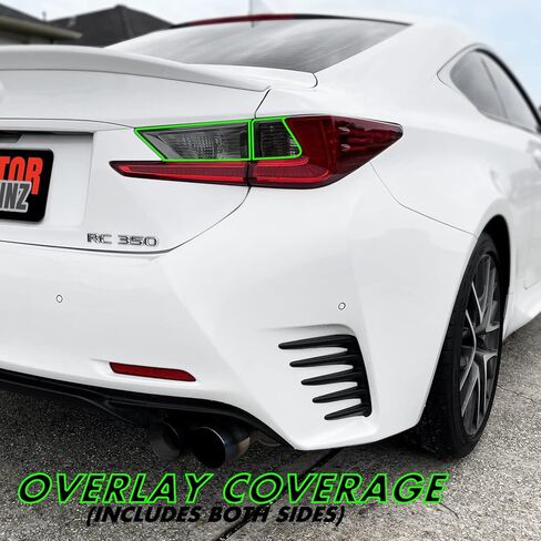 SlickMod PreCut Vinyl Smoke Tint for 2015-2018 Lexus RC Tail Light (3. Turn Signal & Reverse, 35% Light Smoke) in Saudi Arabia