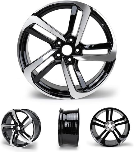 حافة عجلة جديدة من سبائك الألومنيوم مقاس 19 × 8.5 بوصة مقاس 19 بوصة متوافقة مع تصميم HONDA Accord OEM لعام 2018-2022، تناسب مباشر، عجلة بديلة من السبائك، استبدال إطارات السيارة فائقة التحمل (4 عبوات) in Saudi Arabia