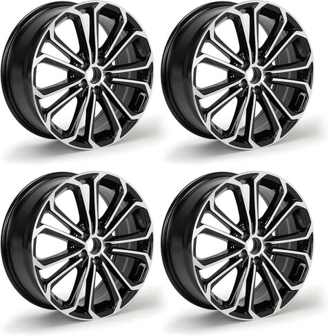 حافة عجلة جديدة من سبائك الألومنيوم مقاس 19 × 8.5 بوصة مقاس 19 بوصة متوافقة مع تصميم HONDA Accord OEM لعام 2018-2022، تناسب مباشر، عجلة بديلة من السبائك، استبدال إطارات السيارة فائقة التحمل (4 عبوات) in Saudi Arabia