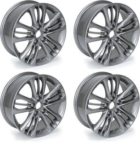 حافة عجلة جديدة من سبائك الألومنيوم مقاس 19 × 8.5 بوصة مقاس 19 بوصة متوافقة مع تصميم HONDA Accord OEM لعام 2018-2022، تناسب مباشر، عجلة بديلة من السبائك، استبدال إطارات السيارة فائقة التحمل (4 عبوات) in Saudi Arabia