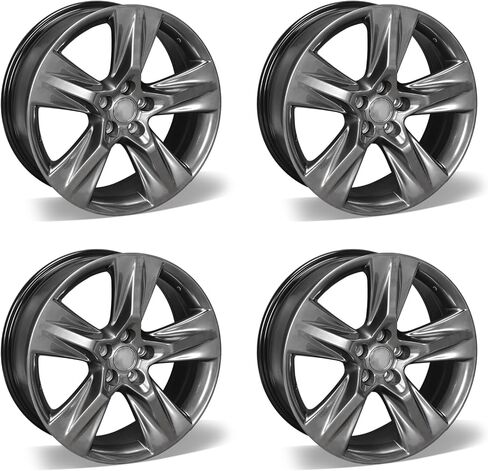 حافة عجلة جديدة من سبائك الألومنيوم مقاس 19 × 8.5 بوصة مقاس 19 بوصة متوافقة مع تصميم HONDA Accord OEM لعام 2018-2022، تناسب مباشر، عجلة بديلة من السبائك، استبدال إطارات السيارة فائقة التحمل (4 عبوات) in Saudi Arabia