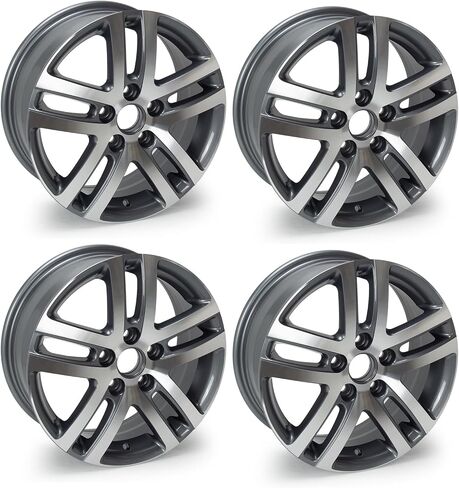 حافة عجلة جديدة من سبائك الألومنيوم مقاس 19 × 8.5 بوصة مقاس 19 بوصة متوافقة مع تصميم HONDA Accord OEM لعام 2018-2022، تناسب مباشر، عجلة بديلة من السبائك، استبدال إطارات السيارة فائقة التحمل (4 عبوات) in Saudi Arabia