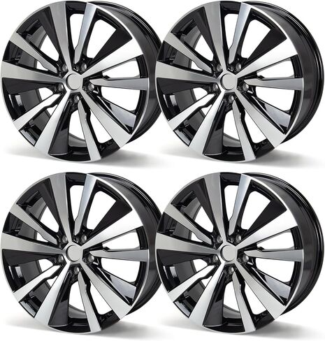 حافة عجلة جديدة من سبائك الألومنيوم مقاس 19 × 8.5 بوصة مقاس 19 بوصة متوافقة مع تصميم HONDA Accord OEM لعام 2018-2022، تناسب مباشر، عجلة بديلة من السبائك، استبدال إطارات السيارة فائقة التحمل (4 عبوات) in Saudi Arabia