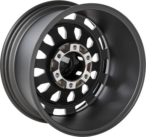 Rough Country 87 Series One-Piece Aluminum Wheel with Simulated Beadlock - 17x8.5, 6x5.5 Bolt Pattern, +0mm Offset, Gray/Black in Saudi Arabia