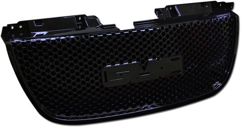 Front Grill Cover Compatible with 2007-2012 GMC Yukon/Yukon Denali/Yukon XL 1500/Yukon XL 1500 Denali/Yukon XL 2500 | Round Hole Mesh Front Hood Bumper Grill Grille (Black) in Saudi Arabia