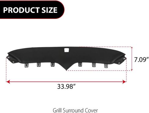 G-PLUS Front Bumper Upper Grill Surround Cover Grille Compatible with Tesla Model X 2016 2017 2018 2019 2020 Black in Saudi Arabia