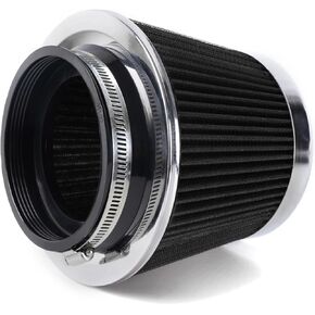 فلتر مدخل هواء بارد مقاس 4 بوصات - قابل للغسل، عالي الأداء، فلتر هواء بديل بمشبك 3 بوصات أو 3-1/2 بوصة أو 4 بوصات أرجواني (طول 8 بوصات) in Kuwait