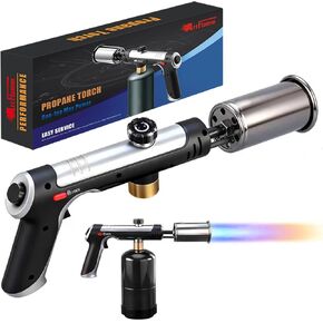 Propane Torch - Powerful Grill & Cooking Torch Gun - Adjustable Flamethrower - Culinary Blow Torch for Sous Vide, BBQ, Campfire, Charcoal Wood (Tank Not Included) in Kuwait