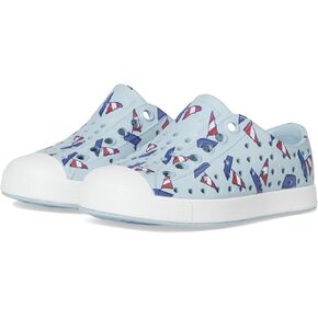 Native Shoes Kids طباعة جيفرسون (طفل صغير) - أحذية للأطفال - جزء علوي مرن من أسيتات فينيل الإيثيل (EVA) - مقدمة دائرية مغلقة، أزرق/أصفر أناناس/طباعة حيوانية 10 طفل صغير M in Kuwait