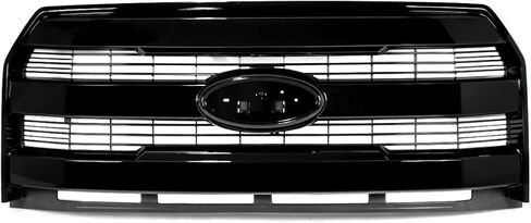 Blue Jeans Mesh Grille Assembly Compatible with 2015-2017 Ford F150 Lariat Style Front Upper Grill W/O Camera Hole Replace for FL3Z8201GA in Saudi Arabia
