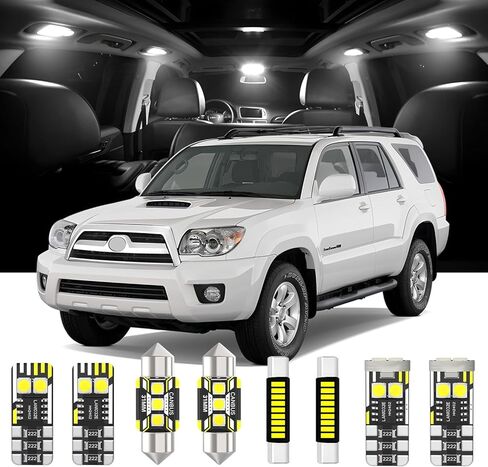 AENVTOL 16 قطعة مصابيح LED داخلية بديلة لسيارة Toyota 4Runner 2003-2009 لمبة LED داخلية بيضاء مع أداة تثبيت in Saudi Arabia