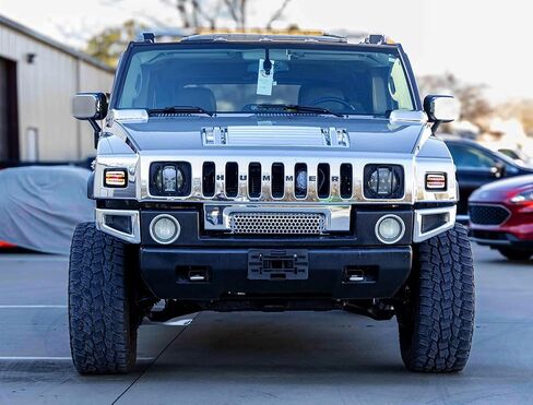 iJDMTOY Blackout Smoked Lens White LED Halo Driving Light/Amber Sequential Blink LED Front Turn Signal Light Assembly, Compatible With 2003-2009 Hummer H2 SUV SUT in Saudi Arabia
