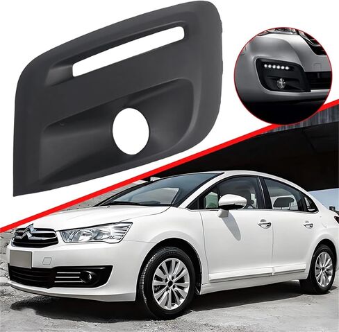 Fog Light Surround Cover Front Bumper Fog Lamp Grille Cover 9810965777 9810965778 Compatible For Citroen Berlingo Peugeot Partner 2015-2019(Left) in Saudi Arabia