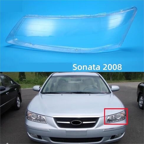 Compatible For Hyundai Sonata 2008 Car Accsesories Transparent PC Material Glass Headlights Shell(Right) in Saudi Arabia