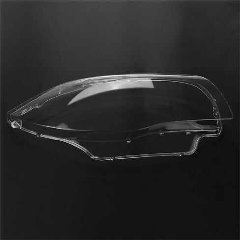 زوج الجبهة عدسة المصباح الأمامي غطاء متوافق لسيارات BMW 1 سلسلة E81 E82 E87 E88 2003-2011 واضح سيارة كشافات قذيفة شفافة عاكس الضوء in Saudi Arabia