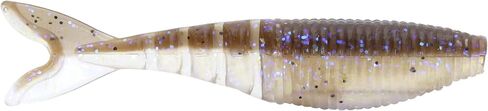 Gary Yamamoto Zako 4' Multi-Use Soft Plastic Fishing Angling Swimbait Lure Designed to Mimic Bluegill or Shad, 021/297 Laminate, BLACK W/ LARGE BLUE FLAKE/297 LAMINATE (6 PACK) in Saudi Arabia