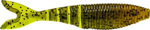 Gary Yamamoto Zako 4' Multi-Use Soft Plastic Fishing Angling Swimbait Lure Designed to Mimic Bluegill or Shad, 021/297 Laminate, BLACK W/ LARGE BLUE FLAKE/297 LAMINATE (6 PACK) in Saudi Arabia