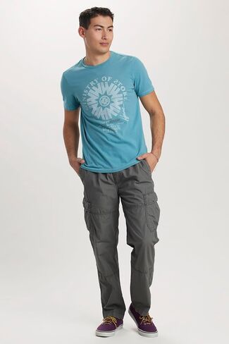UNIONBAY Men's Xander Elastic Waist Slacker Cargo Pant in Saudi Arabia