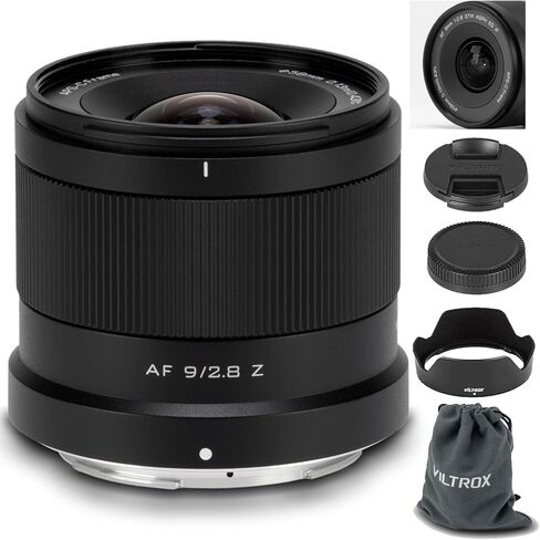 VILTROX 40mm F2.5 f/2.5 Z-Mount Lens with Lens Filter, Auto Focus Prime Lightweight Full Frame Lens for Nikon Z-Mount Cameras Z5 Z50 Z6 Z6II Z7 Z7II ZFC Z30 Z9 Z8 in Saudi Arabia