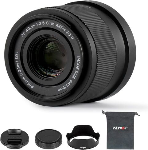 VILTROX 40mm F2.5 f/2.5 Z-Mount Lens with Lens Filter, Auto Focus Prime Lightweight Full Frame Lens for Nikon Z-Mount Cameras Z5 Z50 Z6 Z6II Z7 Z7II ZFC Z30 Z9 Z8 in Saudi Arabia