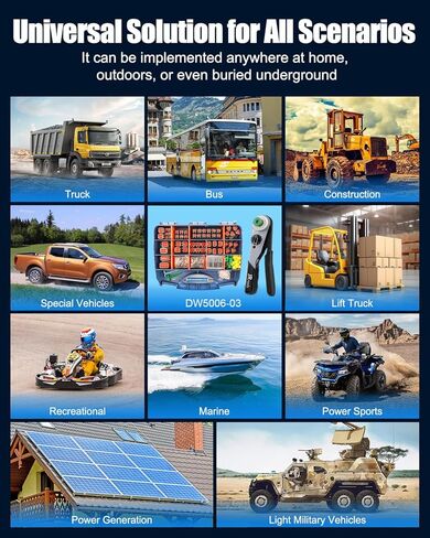 JRready DW5008 Deutsch Connector Kit, 2 3 4 6 8 12 Pin DT Connectors, Size 16 Solid Contacts 16-20AWG, Deutsch Crimp Tool, Deutsch Pin Removal Tool,Waterproof Automotive Electrical Gray Connectors in Kuwait