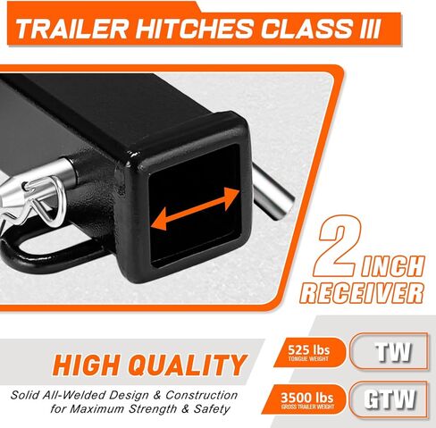 PM PERFORMOTOR Rear Class 3 Trailer Hitch 2" Receiver Compatible with 2008-2020 Nissan Rogue Select, Black in Saudi Arabia