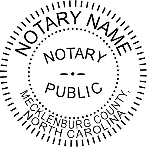North Carolina Notary Stamp | Round Self Inking Unit - Shiny Printer R-542 with Unique Body (Blue) in Saudi Arabia