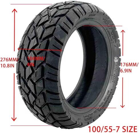 100/55-7 jelly anti-puncture liquid tubeless tire 100/55-7 off-road tire suitable for electric scooters and mopeds - extra thick, self-sealing, flat-free, all-terrain grip in Saudi Arabia