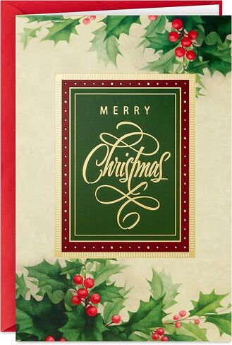 Hallmark Bulk White Christmas Card Assortment (40 Cards and 40 Envelopes) Snowy Pinecone, Bottle Brush Trees in Saudi Arabia